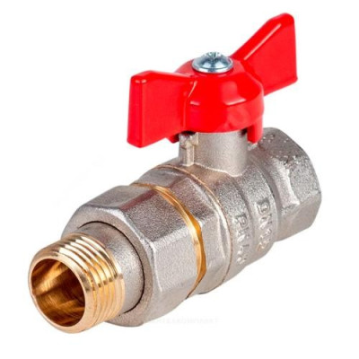 Кран шар Dist лат Стандарт нк Ду15 Ру40 м/амер полн баб Н341Б