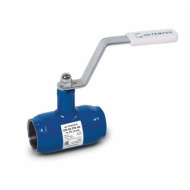 Кран шаровый стальной Temper Ду- 15; Ру-40, рычаг, муфта-муфта, Ст-20 арт. 29020015, 100мм, (вода, гсм,газ)-40+200