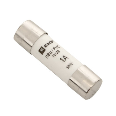 Вставка плавкая цилиндрическая EKF ПВЦ 10х38 1А