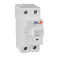 Выключатель дифференциального тока (УЗО) КЭАЗ OptiDin DM63-2363-AC-4,5-УХЛ4 без защиты от сверхтоков 2П 63А 100мА AС 4,5кА