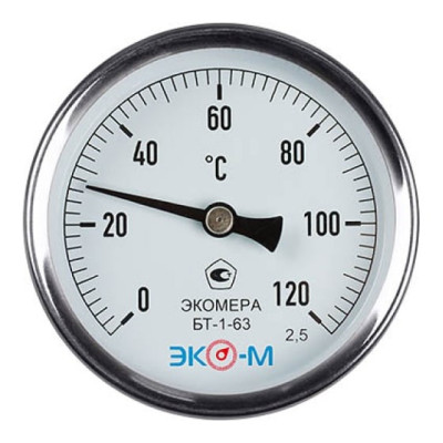Биметаллический термометр ЭКОМЕРА ЭКО-М БТ-1-63