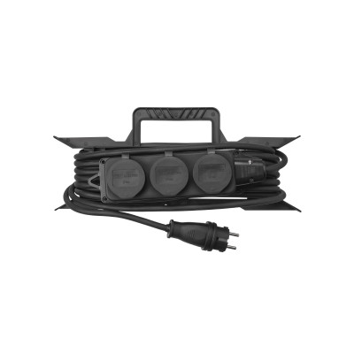 Удлинитель-шнур силовой на рамке TDM ELECTRIC Народный IP44 3 гнезда с/з 4000 Вт 10 м