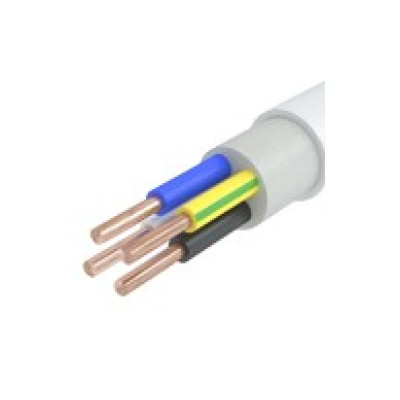 Провод бытовой ПВС 4х6 белый ГОСТ