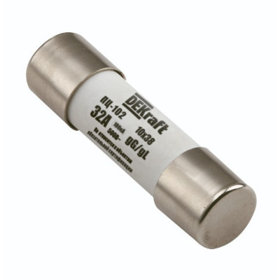 Предохранитель цилиндрический Dekraft ПЦ-102 20A 10x38