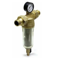 Фильтр промывной TIM 1/2 с манометром