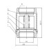 Клапан обратный пружинный Abra D12-H12W-1000-040 Ду40 Ру40 резьбовой