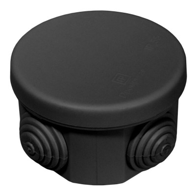 Коробка распределительная для о/п безгалогенная Промрукав (HF) черная 65х40