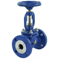 Клапан запорный сальниковый DN.ru VSO2130M-F-S Ду40 Ру40, фланцевый, корпус - сталь GS-C25, уплотнение - металл, управление - штурвал