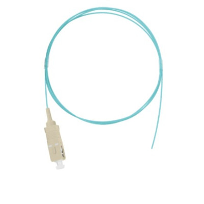 Шнур NIKOMAX волоконно-оптический, монтажный, многомодовый 50/125мкм, стандарта OM3, SC/UPC, полимерный материал нг(A)-HF, 0.9мм, аква, 1м, уп-ка 2шт.