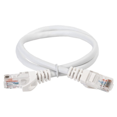 Коммутационный шнур ITK кат. 5Е UTP LSZH 5м белый