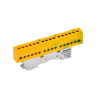 Шина IEK TEKFOR PE "земля" изол. на унив. держ. 6х9-16-ЖЗ