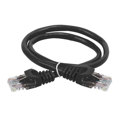 Коммутационный шнур ITK кат. 6 UTP LSZH 0,5м черный