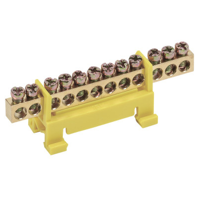 Шина IEK нулевая на DIN-изол. "Стойка" ШНИ 6х9-12-С-Ж