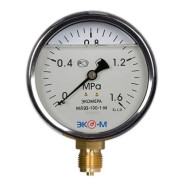 Манометр Экомера МД93-100мм 0..1МПа М20*1,5 (Гидрозаполненный)
