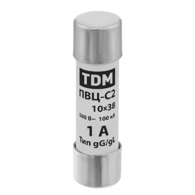Плавкая вставка TDM ПВЦ-С2 10х38 1А