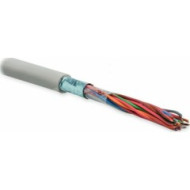 Hyperline FUTP10-C3-S24-IN-PVC-GY (FTP10-C3-SOLID-INDOOR) Кабель витая пара, экранированная F/UTP, категория 3, 10 пар (24 AWG), одножильный (solid), экран - фольга, PVC, -20°C - +50°C, серый