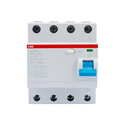 Выключатель дифференциального тока ABB F204 40А 300мА тип AC