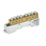 Шина IEK TEKFOR L "фаза" неизолированная на универсальном держателе 8х12-8-Ср