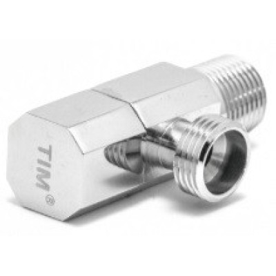 Кран шаровой 1/2х1/2 для подкл.с/т приборов (латунь,керамическая кран-букса ) TIM