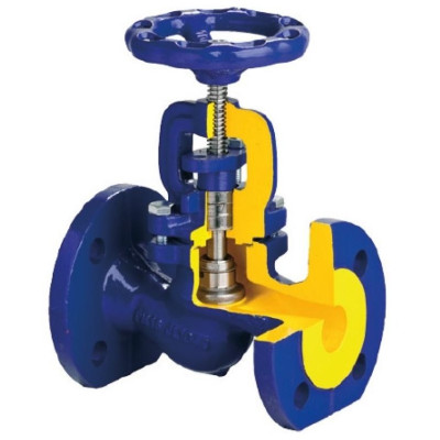 Вентиль запорный сальниковый Ду25 Ру40 фланцевый Zetkama