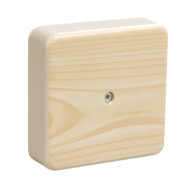 Коробка распаячная КМ41222-04 для открытой проводки 104х104х44 мм сосна (6 клемм 6мм2) IEK UKO10-100-100-044-K34