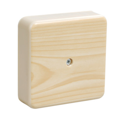 Коробка распаячная КМ41222-04 для открытой проводки 104х104х44 мм сосна (6 клемм 6мм2) IEK UKO10-100-100-044-K34