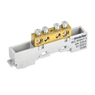 Шина IEK TEKFOR L "фаза" неизолированная на универсальном держателе 8х12-4-Ср