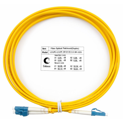 Оптический патч-корд LC-LC Cabeus FOP(d)-9-LC-LC-3m 9/125 3 метра
