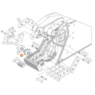Проставка (пластина регулировочная) SH310-59 на гидроножницы Delta SH310R (аналог)