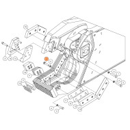 Болт (20*90) 53260-10.9 на гидроножницы Delta SH310R (аналог)