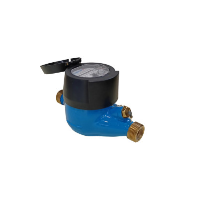 Универсальный счетчик воды «Пульсар М» без интерфейса Ду15, пластиковый регистр, Qn=1,5 м3/ч