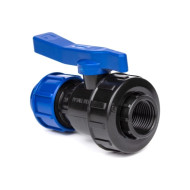 Кран ПНД шаровой LAMMIN обжим-вн. Д- 25*3/4 120\10