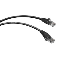 Патч-корд Rj-45 Cabeus PC-UTP-RJ45-Cat.6-1m-BK кат.6 1 метр черный