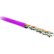 Кабель витая пара Hyperline UUTP4-C5E-P24-IN-LSZH-PK-305 (305 м) неэкранированная U/UTP, категория 5e, 4 пары (24 AWG), многожильный (patсh), LSZH, нг(А)-HF, -20°C – +75°C, розовый