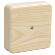 Коробка распаячная КМ для открытой проводки 75х75х20мм сосна IEK UKO10-075-075-020-K34-E