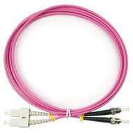 Оптический патч-корд SC-ST Cabeus FOP-50-OM4-SC-ST-2m 50/125 (ОМ4) 2 метра