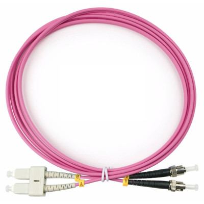 Оптический патч-корд SC-ST Cabeus FOP-50-OM4-SC-ST-2m 50/125 (ОМ4) 2 метра