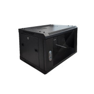 Шкаф настенный 15U Netko серия WMA (Wall Maestro) (600х600х768), передняя дверь металл, разборный, черный