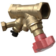 Клапан запорный с измерительными ниппелями STS с дренажем внутренняя резьба DN 20 Kvs = 6.8 м3/ч