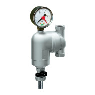 Фильтр FAR 300 мкм с манометром Max: 95 °C 25 бар поворотное соединение 1/2" ВР