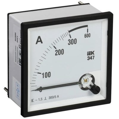 Амперметр IEK Э47 72х72мм 300/5А кл. точн. 1.5 IPA10-6-0300-E