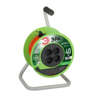 Удлинитель на катушке Эра 4х40м без заземления RP-4-2x1.0-40m ПВС 2х1