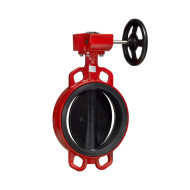 Дисковый поворотный затвор ADL Гранвэл межфланцевый ЗПВС-FL-3 с редуктором