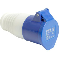 Силовой разъем Stekker RST переносная 2P+PEс крышкой синий RST16-213-44