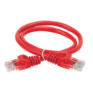 Коммутационный шнур (патч-корд), ITK кат.5Е UTP, 1м, красный