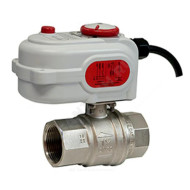 Кран двухходовой зональный латунь R276B Ду50 Ру16 ВР 230V моторизированный (1) Giacomini R276BX008