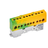 Шина IEK TEKFOR PE "земля" изолированная на универсальном держателе 8х12-10-ЖЗ