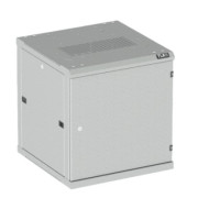 Настенный разборный шкаф TLK 19", 15U, металлическая дверь, Ш600хВ770хГ600мм, 2 пары монтажных направляющих, серый