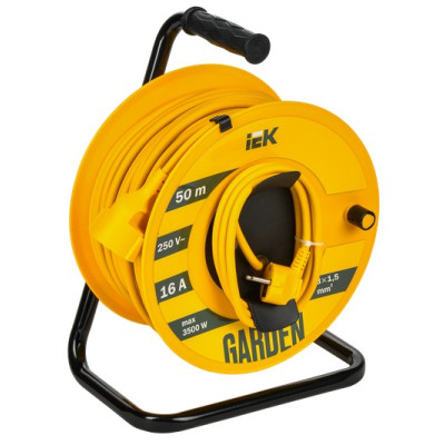 Удлинитель на катушке IEK Garden 1х50м УК50 2P+PE 3х1.5кв.мм