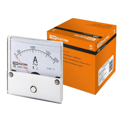 Амперметр TDM А80Н 200А/5А-2,5, (без поверки)